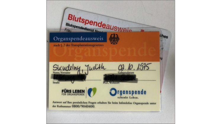 Organspendeausweis Skudelny